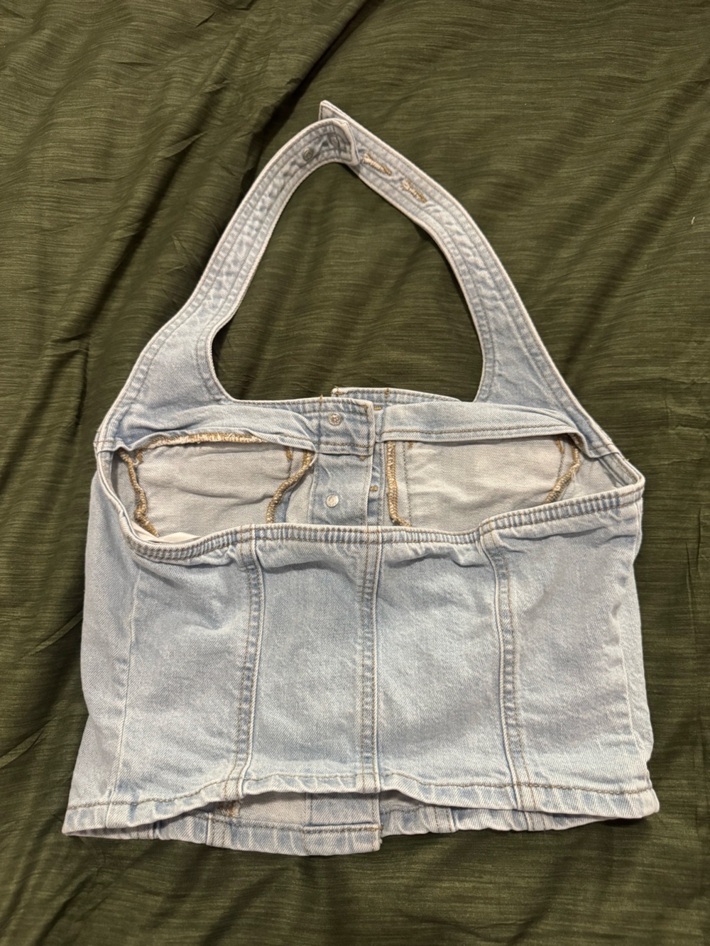 Jean halter top - Picture 2 of 3